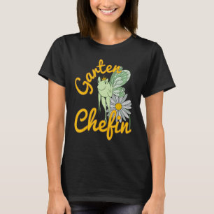 T-shirt Jardin dicton Jardin Chef Grenouille Elfe Avec Fle