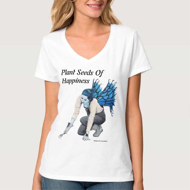 T-shirt Jardin Fairy foncé jardinier Imaginaire Chemises d (Devant)