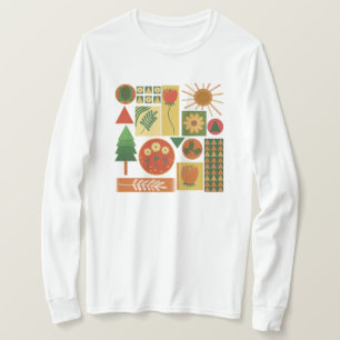 T-shirt Jardin géométrique coloré   Amateurs Plantes