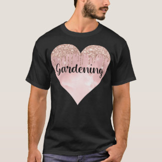 T-shirt Jardin hobby dans le coeur de la parties scintilla