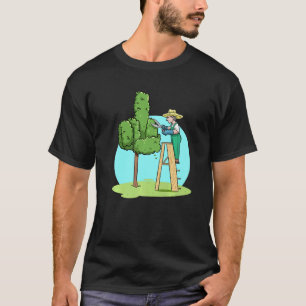 T-shirt Jardin Jardin Arbre Prune du doigt médian Arbres G