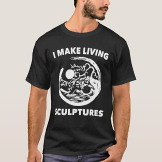 T-shirt Jardin - Je fais des sculptures vivantes - Paix - 