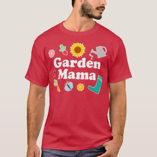 T-shirt Jardin Mama Nature Amoureuse Femmes Jardinage Mère