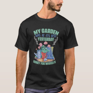 T-shirt Jardin Meilleur Hier Jardinage Fleur Plantation Ga
