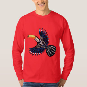 T-shirt Jardin tropical de couleur vive Jungle Toucan Bird
