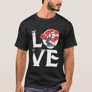 T-shirt Jardinage 4\Amour Arbre Bonsaï Jardin Japonais Zen