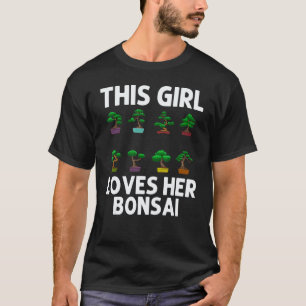 T-shirt Jardinage 4\Arbre Bonsaï Cool Pour Filles Enfant P