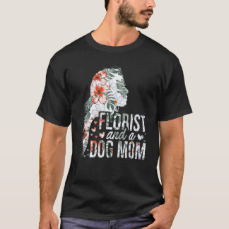 T-shirt Jardinage 4\Fleuriste et maman de chien botanique
