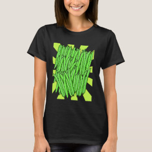 T-shirt Jardinage 4\Haricots Verts Légumes Rétro 80s