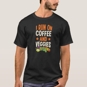 T-shirt Jardinage 4\Je Roule Au Café Et Aux Légumes Laitue