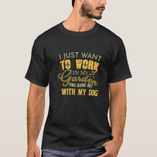 T-shirt Jardinage 4\Je veux juste travailler dans mon jard