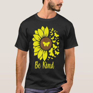 T-shirt Jardinage 4\Soyez Gentil Tournesols Papillons Mais