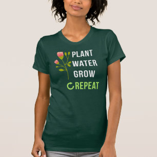 T-shirt Jardinage de croissance d'eau plante