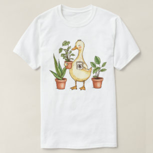 T-shirt Jardinage d'oie Plantes & Café Folle Dame aux Pla