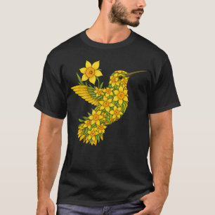 T-shirt Jardinage Fleur de Colibri Narcisse