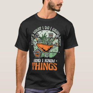 T-shirt Jardinage Gardener Je Cultive Des Stups Et Connais