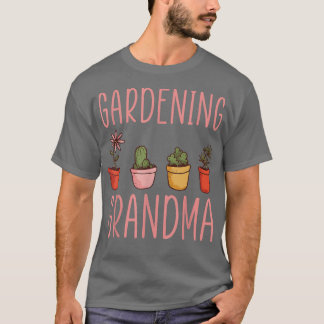 T-shirt Jardinage Grand-mère Chemise Fleur Jardin Grand-mè