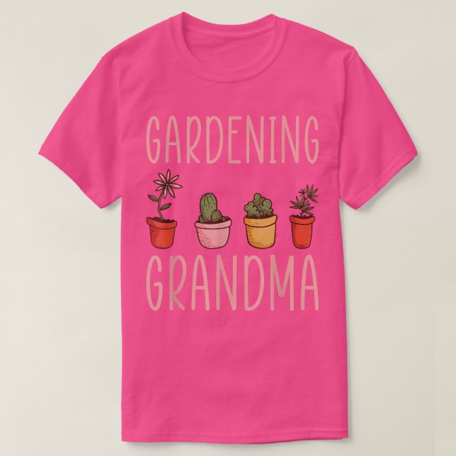T-shirt Jardinage Grand-mère Chemise Fleur Jardin Grand-mè (Design devant)