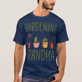 T-shirt Jardinage Grand-mère Chemise Fleur Jardin Grand-mè
