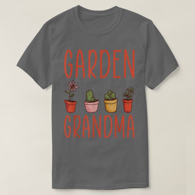 T-shirt Jardinage Grand-mère Chemise Fleur Jardin Grand-mè (Design devant)
