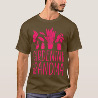 T-shirt Jardinage Grand-mère Chemise Fleur Jardin Grand-mè
