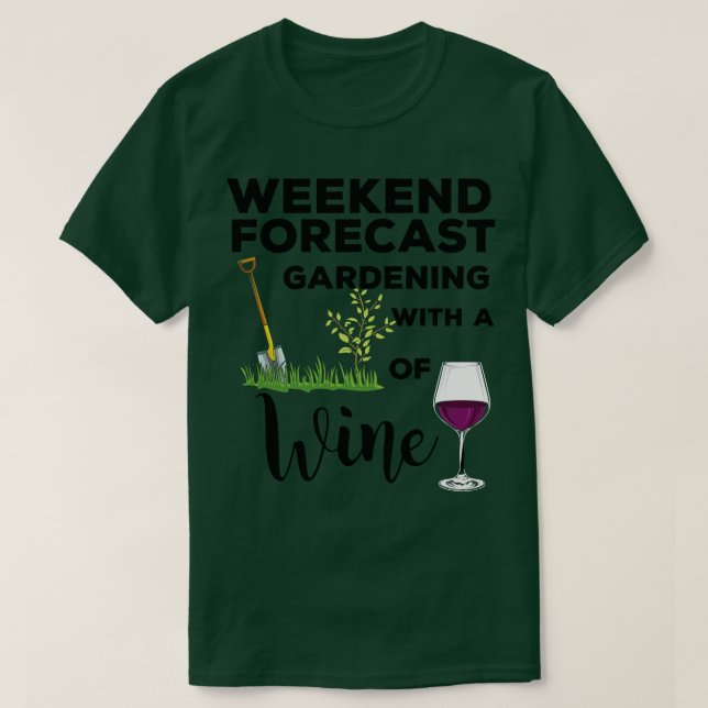 T-shirt Jardinage Graphique de vin 2 (Design devant)