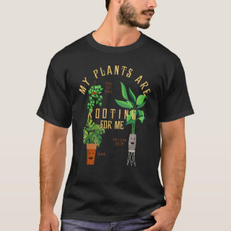 T-shirt Jardinage Mes plantes me soutiennent Fermier heure