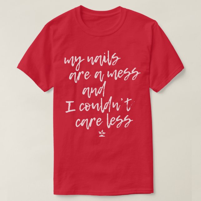 T-shirt Jardinage Nail e avec plante (Design devant)