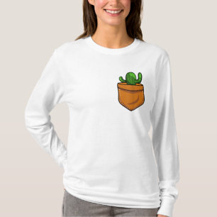 T-shirt Jardinage Pocket Cactus Succulent Plante Garden Ga