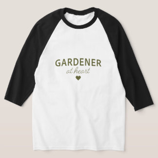 T-shirt JARDINIER DE COEUR - Chemise vert foncé Chapeau