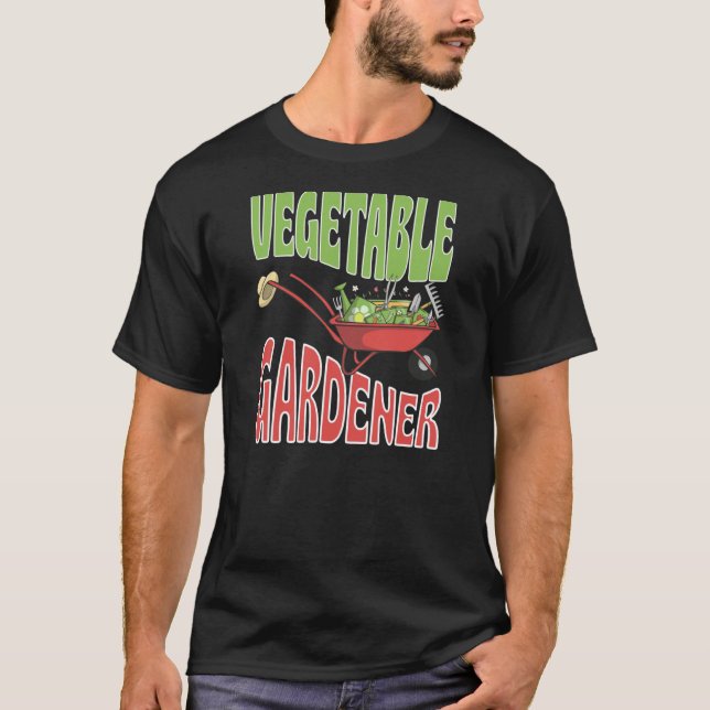 T-shirt Jardinier de légumes Floral Légumes Végétalien Vég (Devant)
