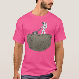 T-shirt Jardinier de l'espace - Astronaute Coupe la Pelous