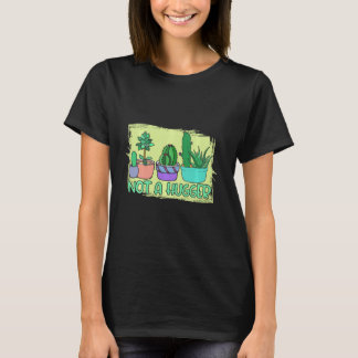T-shirt Jardinier drôle pas câlin fleurissant et cactus ép