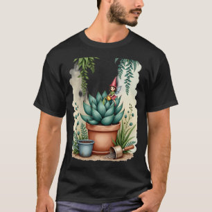 T-shirt Jardinier Fée Plante Succulente Parent Ar Botaniqu