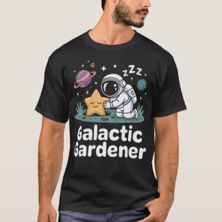 T-shirt Jardinier Galactique Astronaute Plantant des Étoil