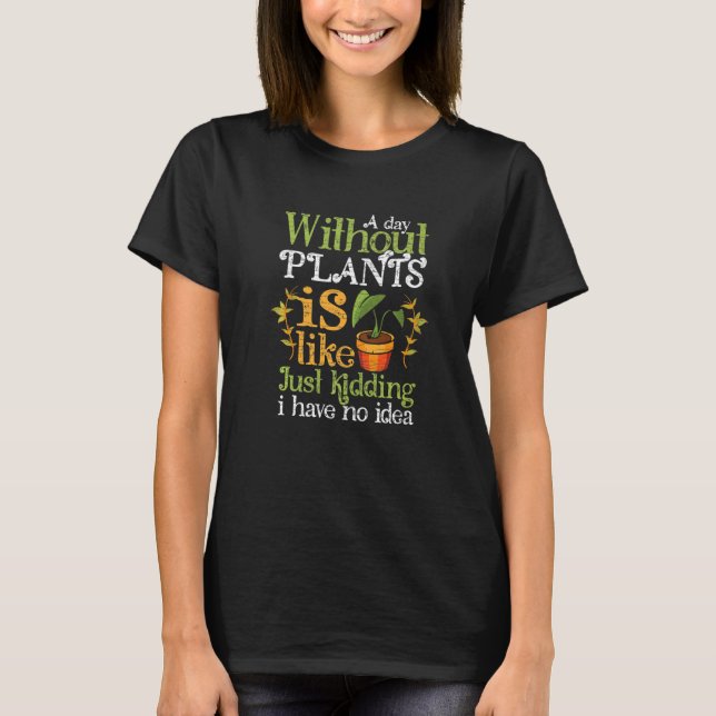 T-shirt jardinier horticole plante (Devant)