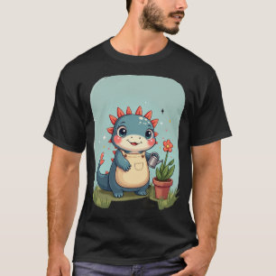 T-shirt Jardinier Kawaii Axolotl Parent de Plantes