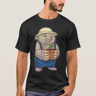 T-shirt Jardinier Taupe Plante Jardin