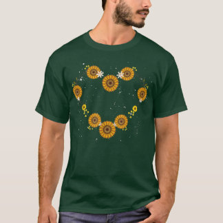T-shirt Jardinier Tournesol Fleur de Coeur Jardin botaniqu