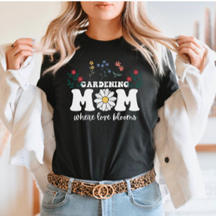 T-shirt Jarening Mom : Où l'amour fleurit le jour de la mè