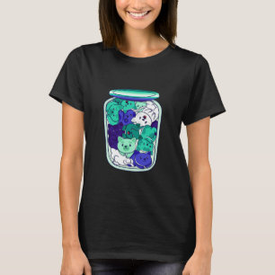 T-shirt Jarre de chats MLM Fierté LGBT Drapeau gay masculi