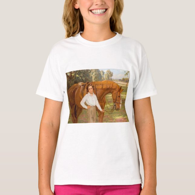 T-shirt Jasmine le Cheval (par Algernon Talmage) (Devant)