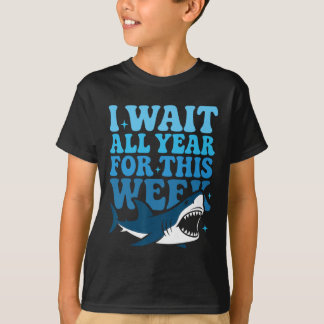 T-shirt J'attends toute l'année cette semaine drôle requin