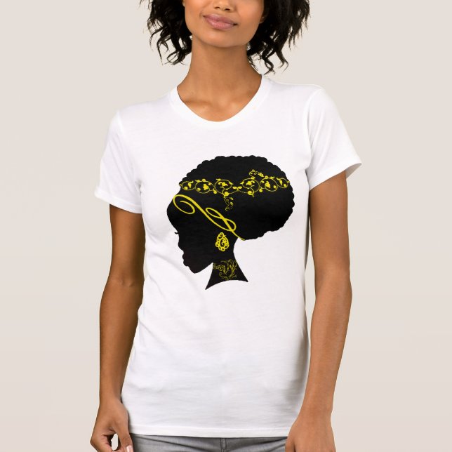 T-SHIRT JAUNE AFRO (Devant)