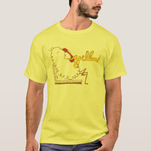 T-shirt Jaune au lieu bonjour de la réponse de téléphon