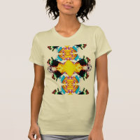 Jaune Bleu Bleu Vert Sud-Ouest Étendu Mandala