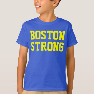 T-shirt Jaune bleu fort de Boston