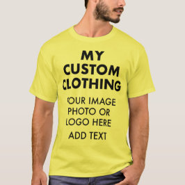 T-SHIRT JAUNE BRILLANT Personnalisé