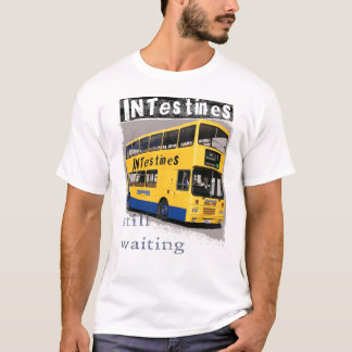 T-shirt jaune d'autobus d'intestins