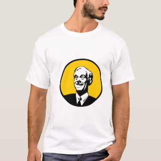 T-shirt Jaune de cercle de Ron Paul